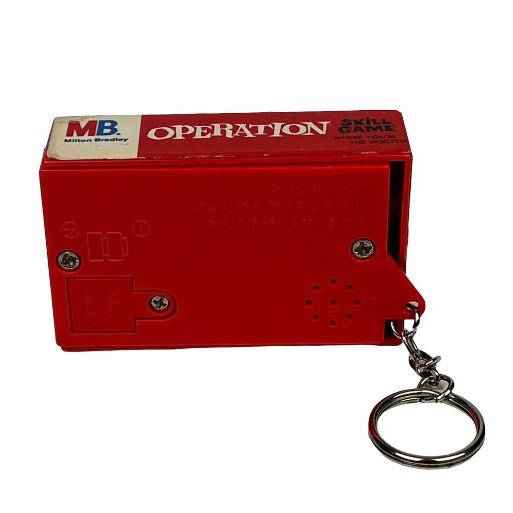 Vintage Hasbro 1998 Electronic Operation Skill Game Keychain